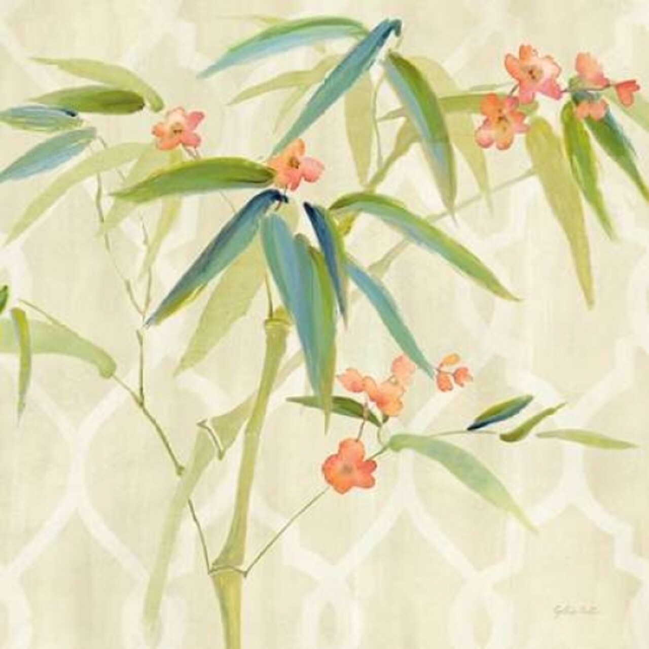Zen Bamboo w/blossoms I Poster Print by Cynthia Coulter - Item # VARPDXRB9622CC